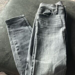 Madewell gray wash skinny jeans